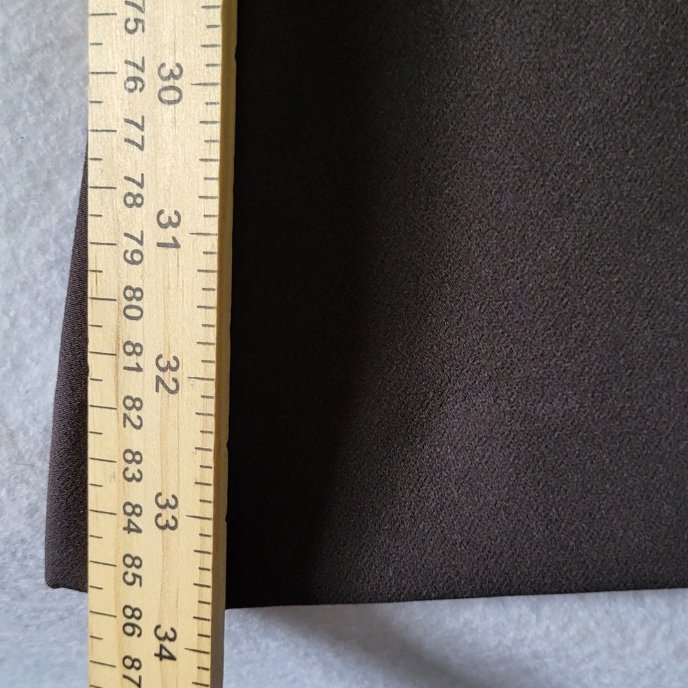 New Express Brown Flare Pants Womens 2 Mid Rise Slacks 34" Inseam Tall Nwt 2R - Picture 3 of 11